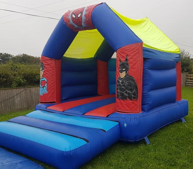 Super Action Hero bouncy castle hire